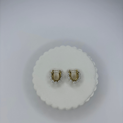 Çoklu Küçük İncİ Detaylı Gold Küpe
