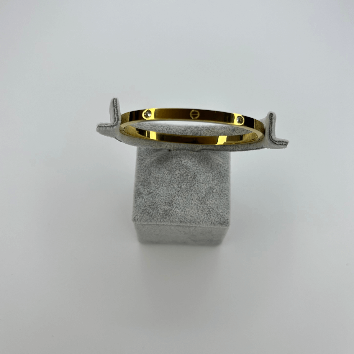 Taşlı Miniboy Gold Kelepçe