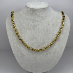 Uzun Tiffany Zincirli Gold Kolye