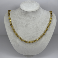 Uzun Tiffany Zincirli Gold Kolye