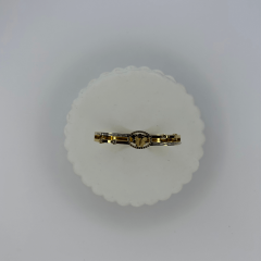 Minik Kelebek Detaylı Taşlı Gold Kelepçe