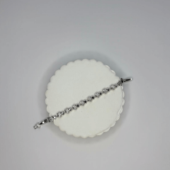 Küçük Taşlı ve Parlak Çift Yıldızlı Silver Bileklik