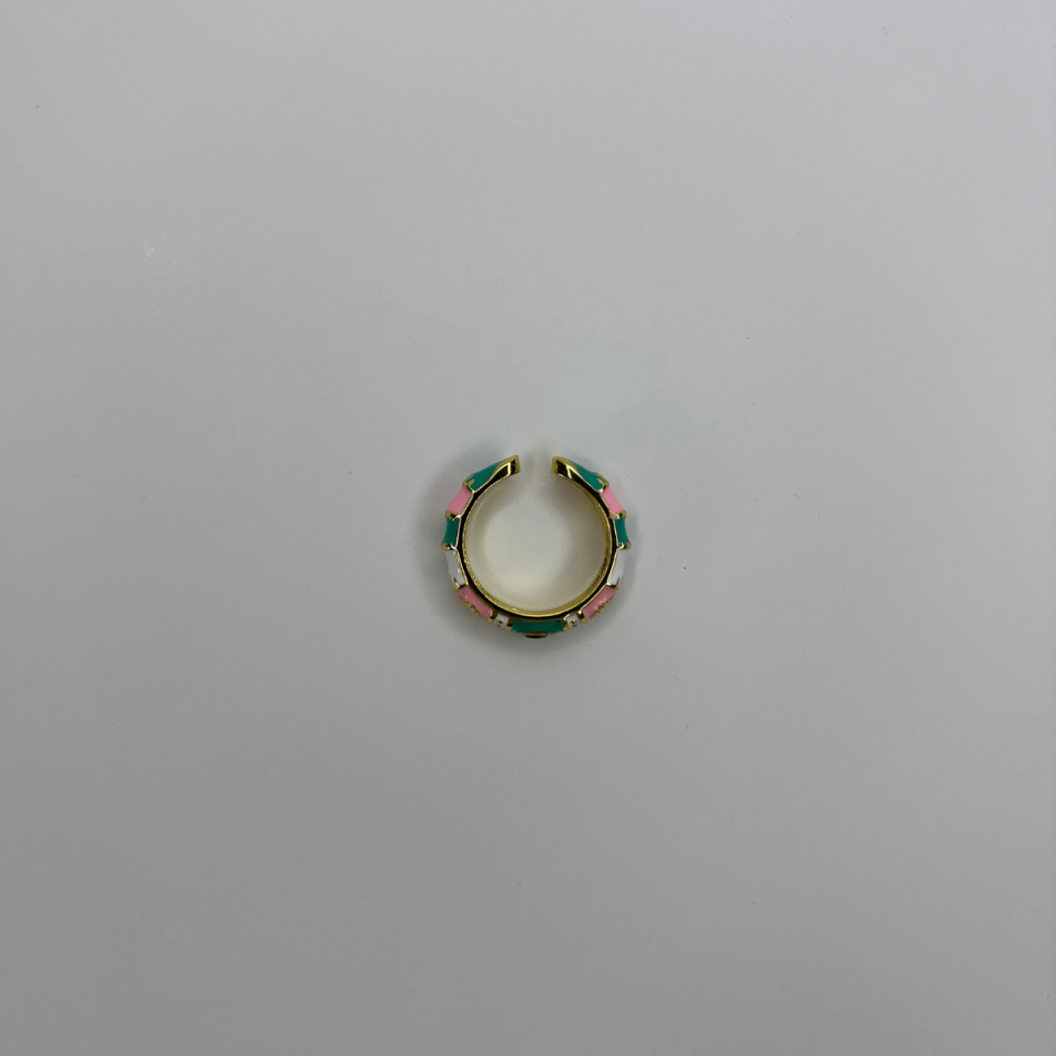 Renkli Taşlı Mineli Yüzük