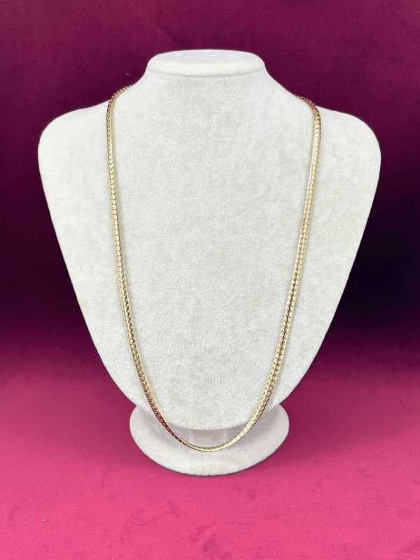 14 K Renginde Balık Sırtı Gold Zincir Kolye