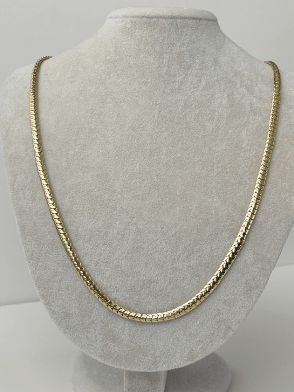 14 K Renginde Balık Sırtı Gold Zincir Kolye