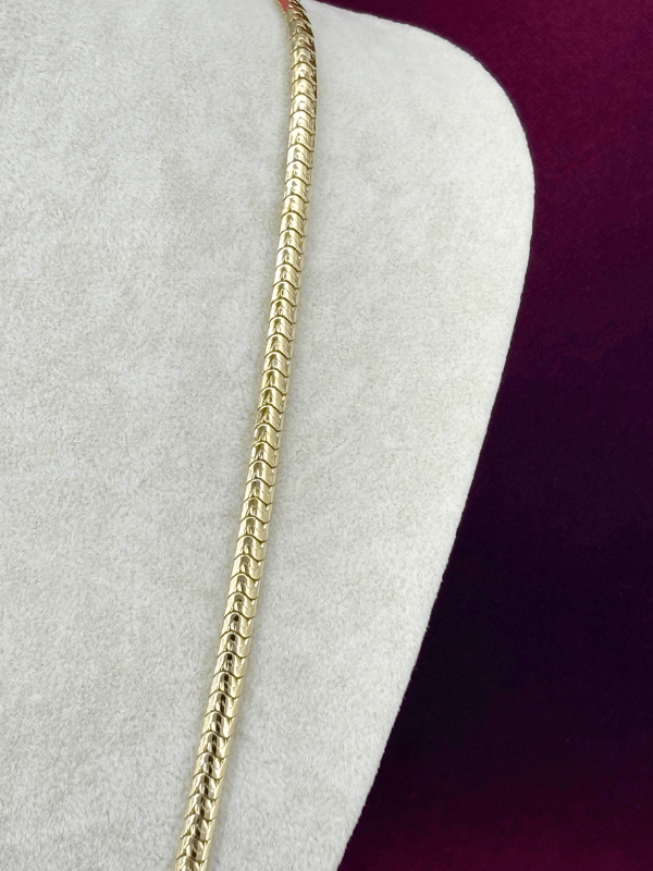 14 K Renginde Balık Sırtı Gold Zincir Kolye