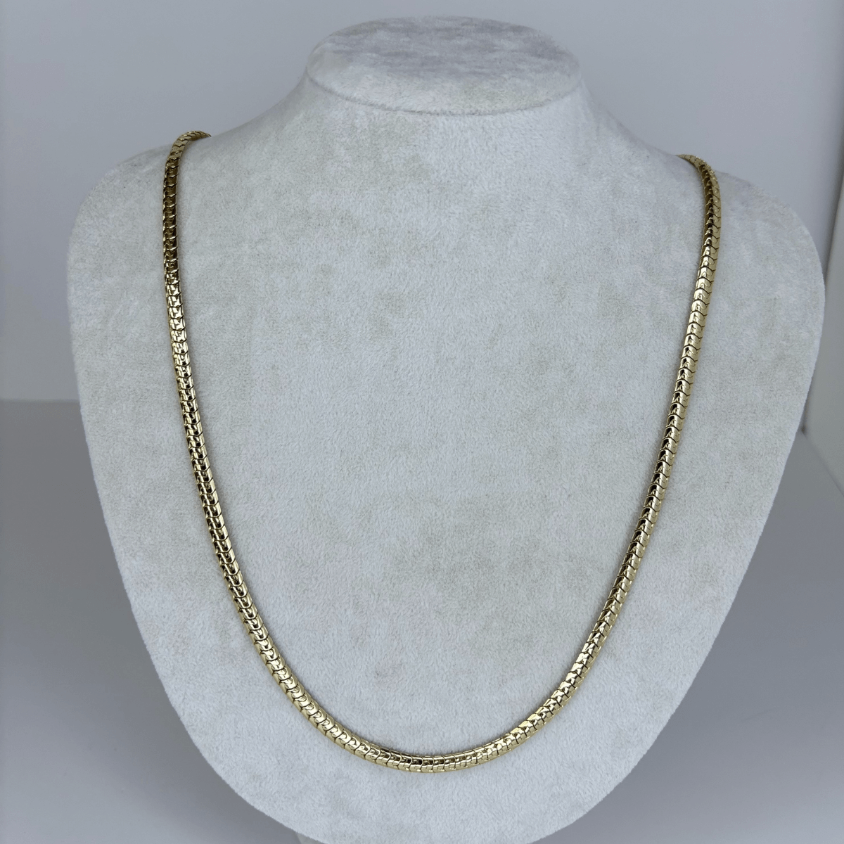 14 K Renginde Balık Sırtı Gold Zincir Kolye