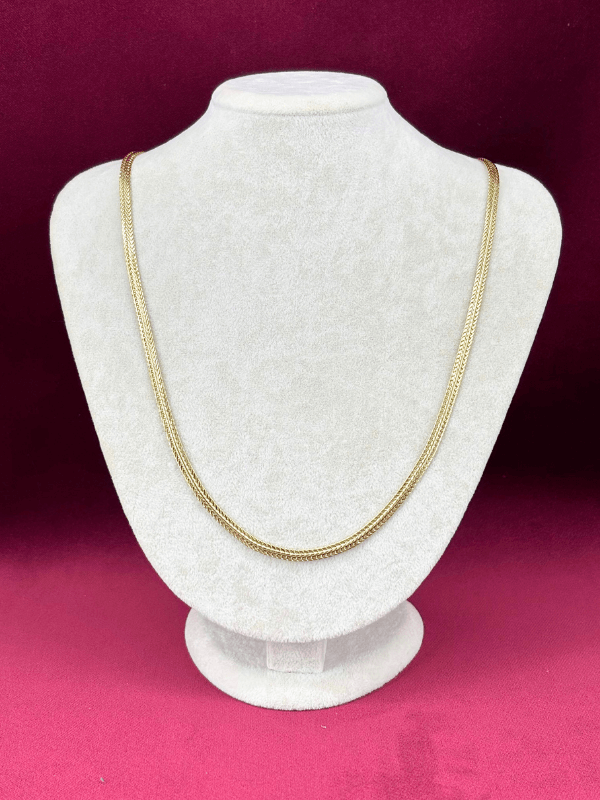 14 K Renginde İtalyan Zincir Örgü Model Gold Kolye