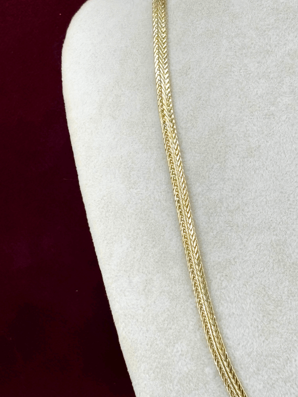 14 K Renginde İtalyan Zincir Örgü Model Gold Kolye