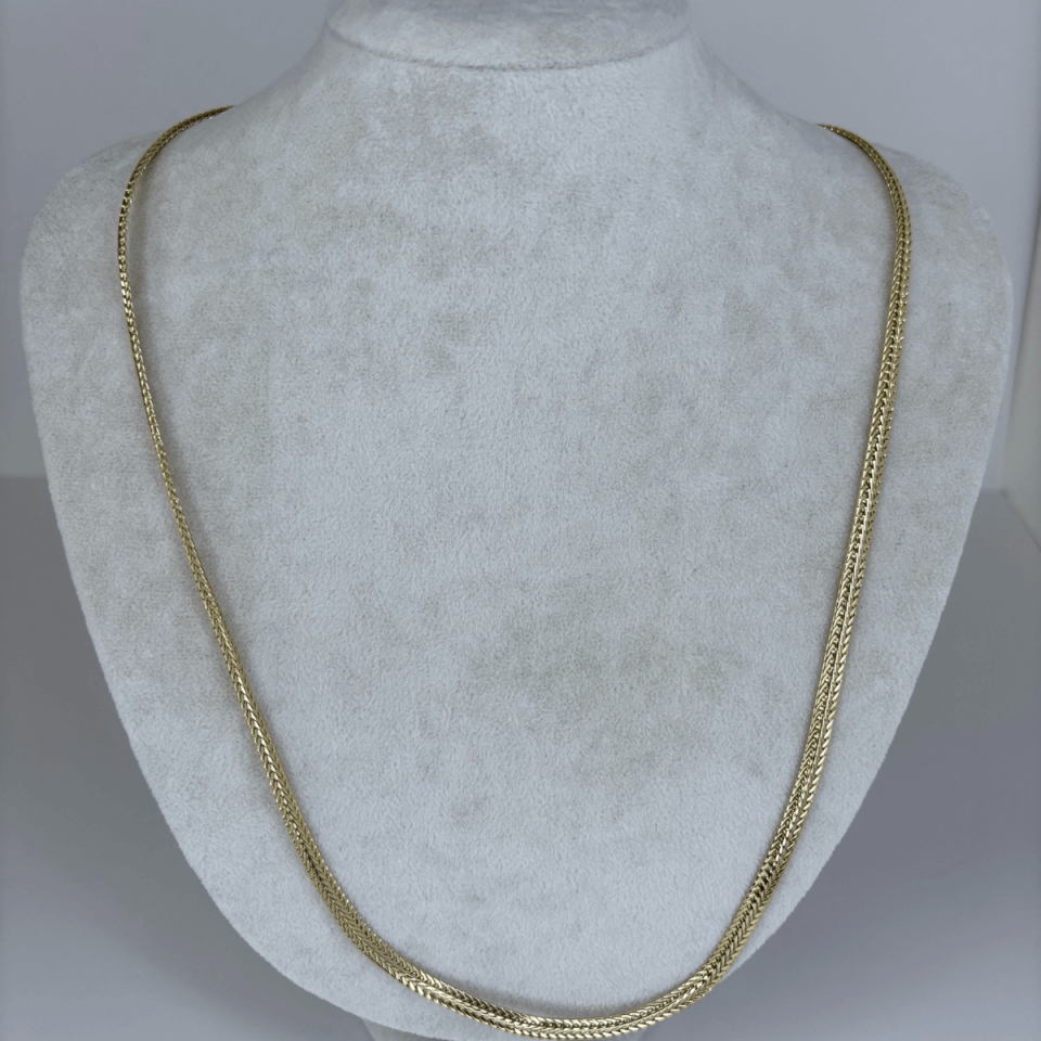 14 K Renginde İtalyan Zincir Örgü Model Gold Kolye