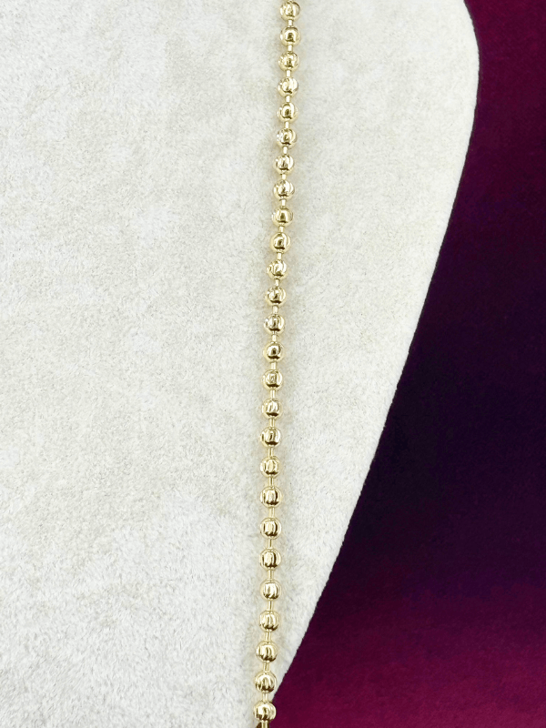 14 K Renginde Dorika Taşlı Gold Kolye