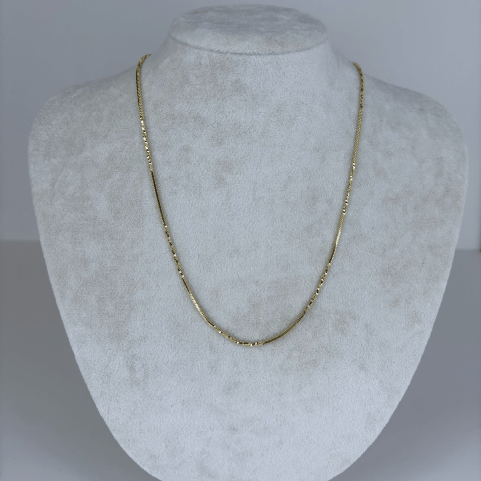 14 K Renginde İtalyan Zincir Gold Kolye