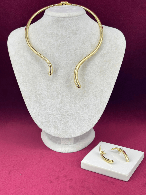 Kemik Şekilli Gold Renkli Set