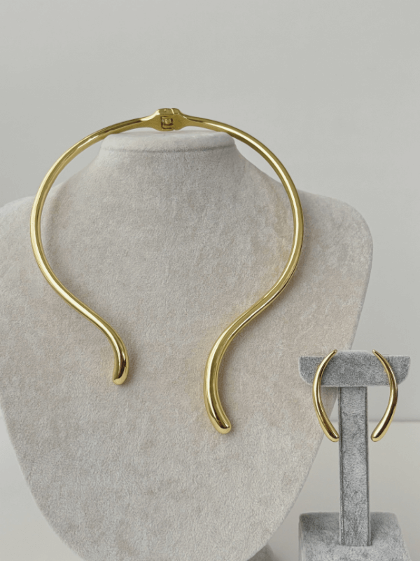 Kemik Şekilli Gold Renkli Set