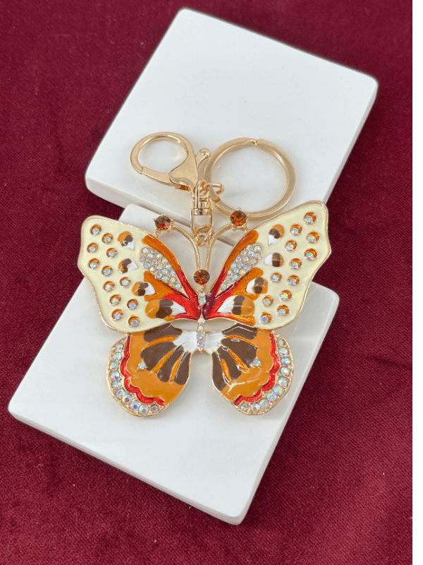 Rengarenk Büyük Kelebek Figürlü Çanta Aksesuarı