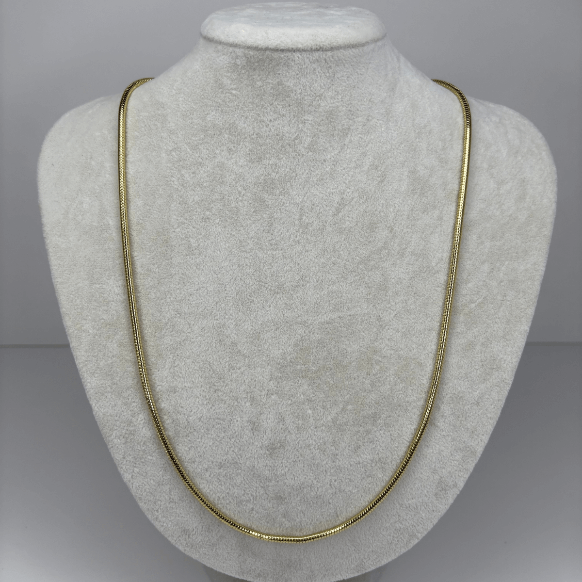 14 K Renginde Kalın İtalyan Zincir Model Gold Kolye 55 cm